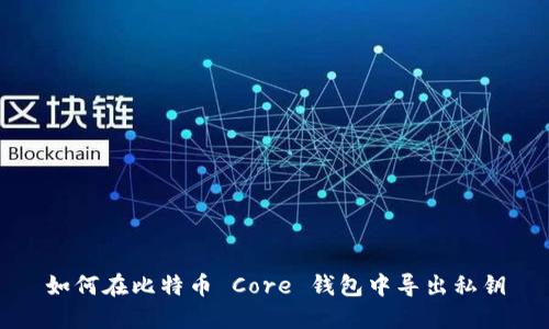 如何在比特币 Core 钱包中导出私钥